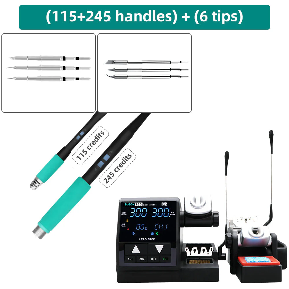 Soldering Station avec 3 Tip (T60) | SUGON - Image 3